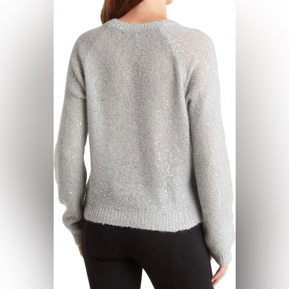 ATM ANTHONY THOMAS MELILLO Sequin Wool bland long sleeve sweater - Picture 2 of 9